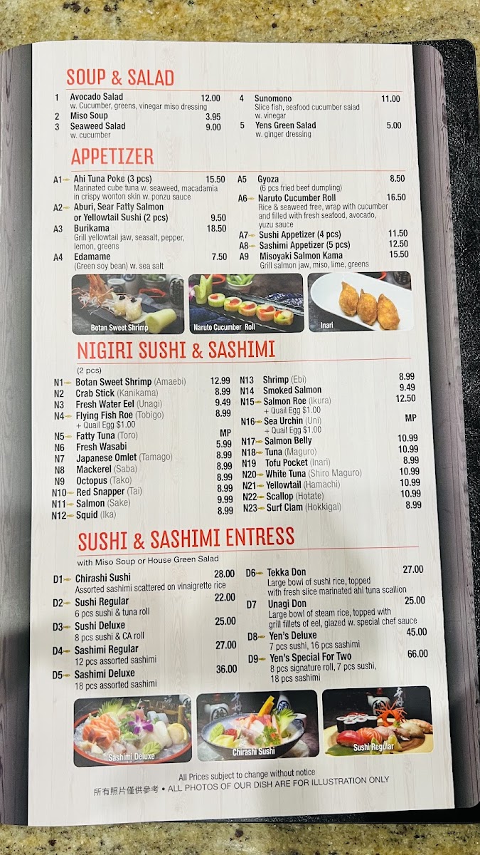 Yechon Korean Restaurant Menu - Image 2